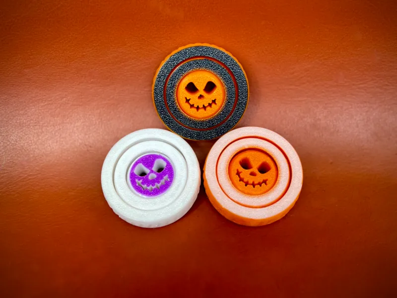Jack-o'-lantern Halloween fidget spinner