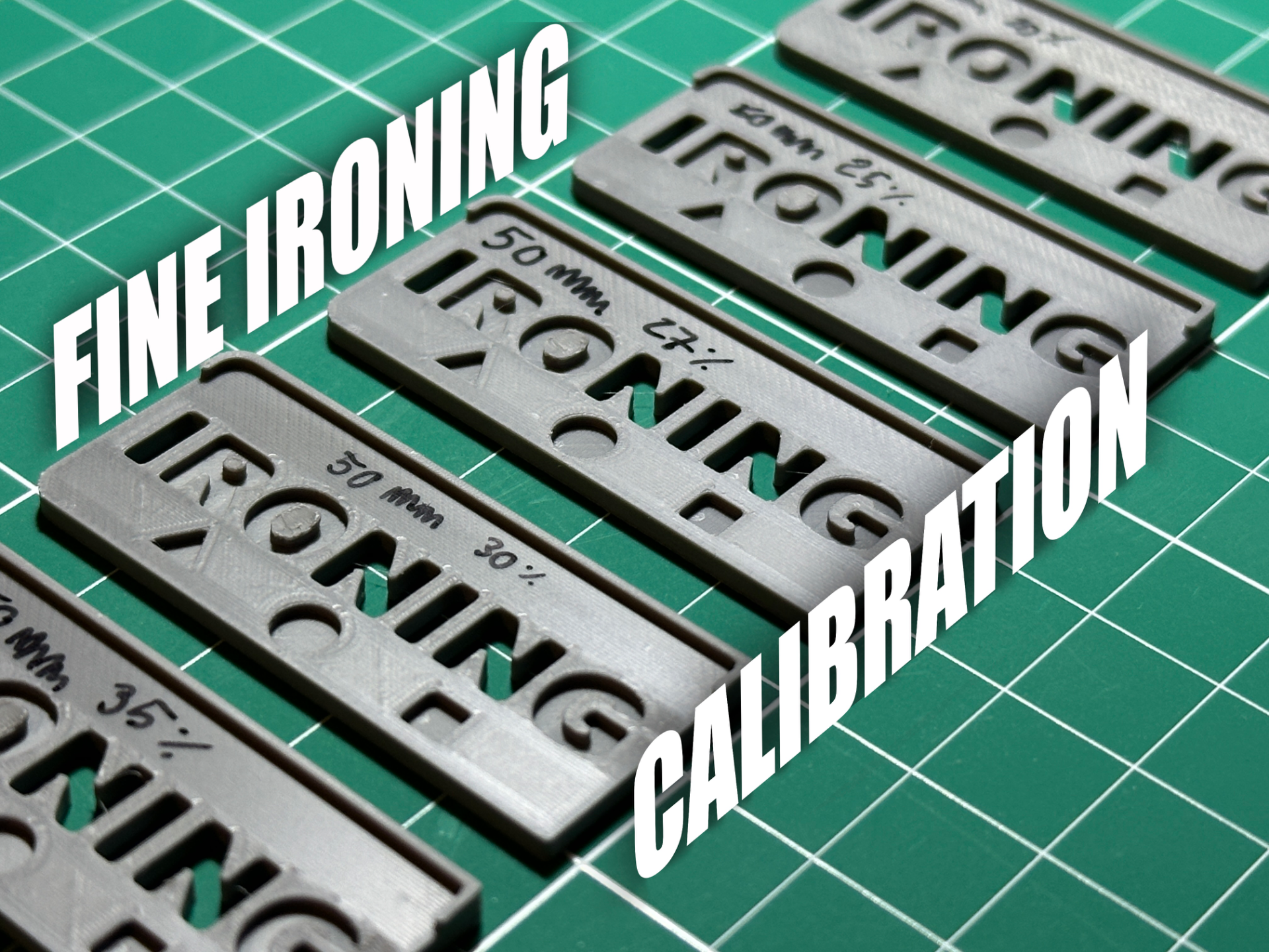 Ironing fine calibration benchmark 