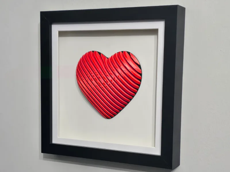 Love Heart Parametric Pop Art by Ikonic3D
