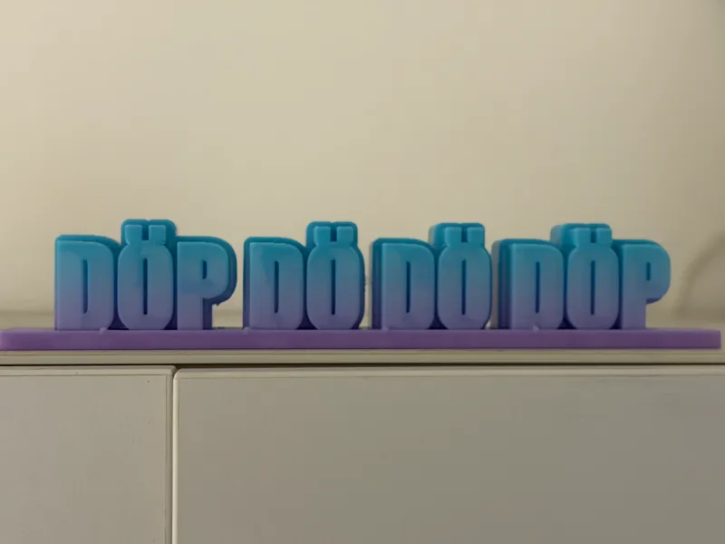 Dekoration zum Hinstellen "Döp Dö Dö Döp"