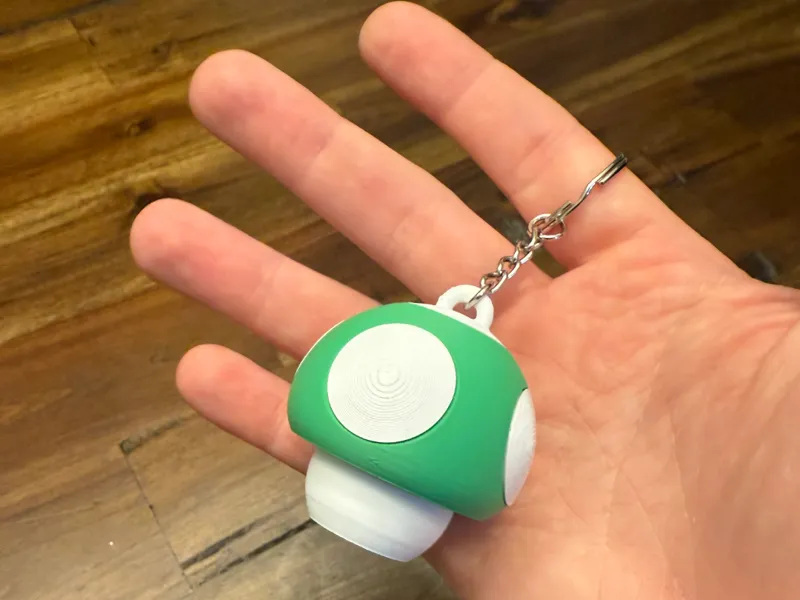 Mario Mushroom Clicker Keychain (NO AMS REQUIRED)