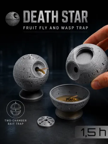 Modelo para impresión 3D: Death Star - Fruit Fly and Wasp Trap — vista de referencia 2