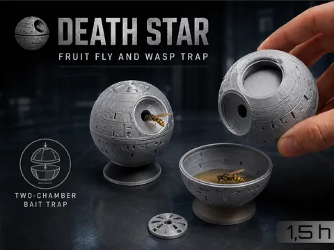 Modelo para impresión 3D: Death Star - Fruit Fly and Wasp Trap — referencia de MakerWorld
