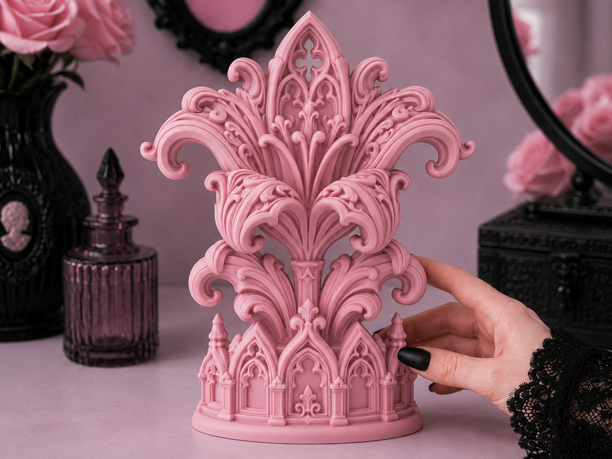 Goth Fleur de Lis Cathedral gothic Decor - 1