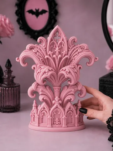 Estante o repisa: Goth Fleur de Lis Cathedral gothic Decor — vista de referencia 2