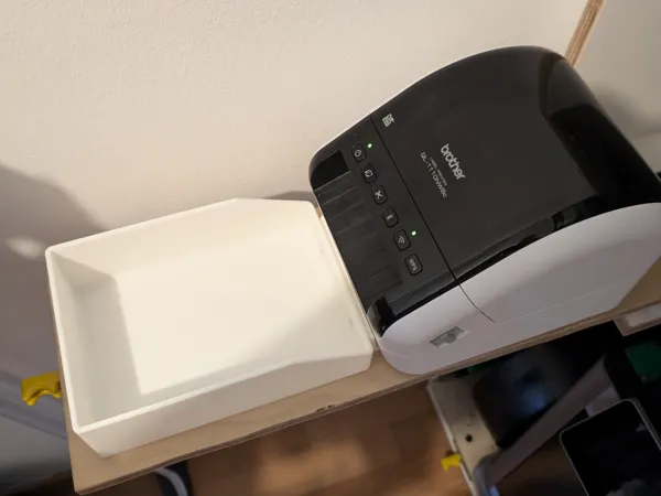 Support pour imprimante d'étiquettes Brother QL-1110 avec bac magnétique