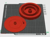 Both on same plate - gyroid infill - seam position back