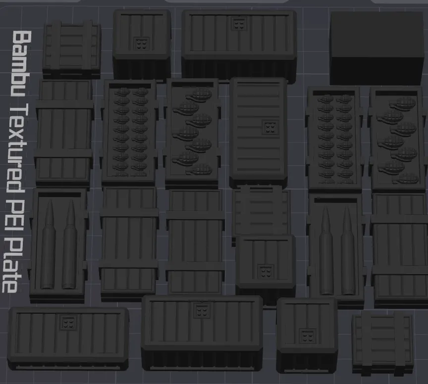 Caisses de décor pour terrain de jeu (scatter terrain)