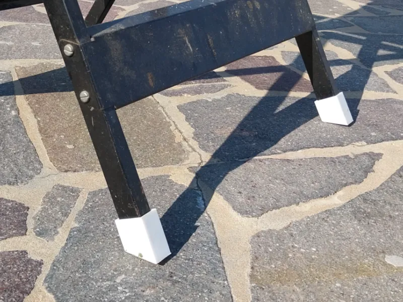 piedino rettangolare auto bloccante modificabile