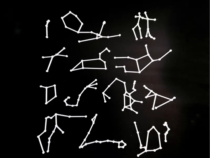 Zodiac constellations glow in the dark 3D print