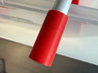 End piece for aluminum rods (10mm) in SAMLA 22L boxes