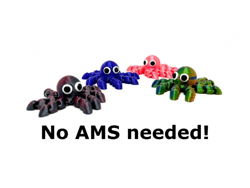 MINI Octopus – No AMS needed, perfect as keychain!
