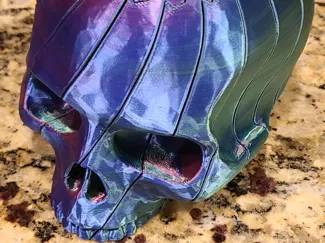 Skull Twist Fidget (HUGE! Scaled 155% ~400g)