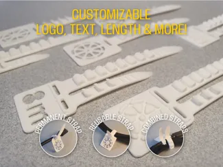 Custom labeled cable tie permanent & reusable