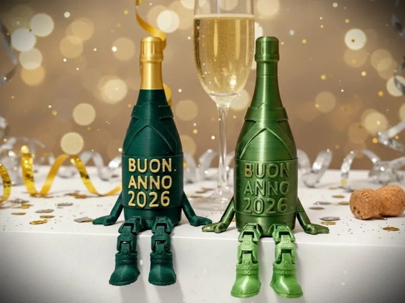 /IT/ BUON ANNO 2026 Bottiglia articolata 
