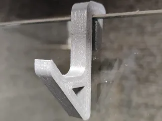 Towel hook for glass shower screen