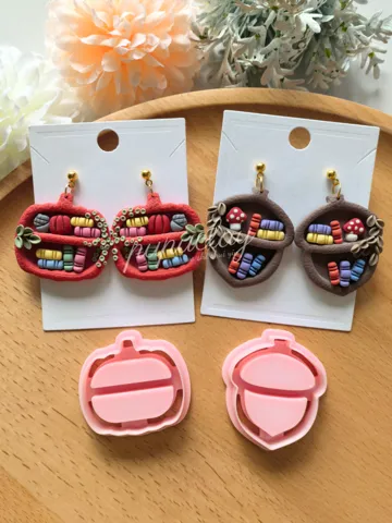 Cortador para modelado: Thanksgiving Day Pumpkin House Polymer Clay Cutter — vista de referencia 2