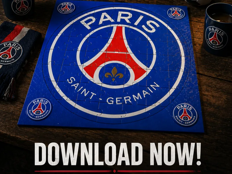 Paris Saint-Germain Puzzle w/Display Stand - PSG