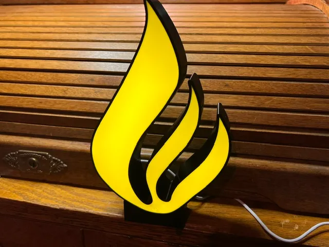 Flame LED Lamp powered by USB