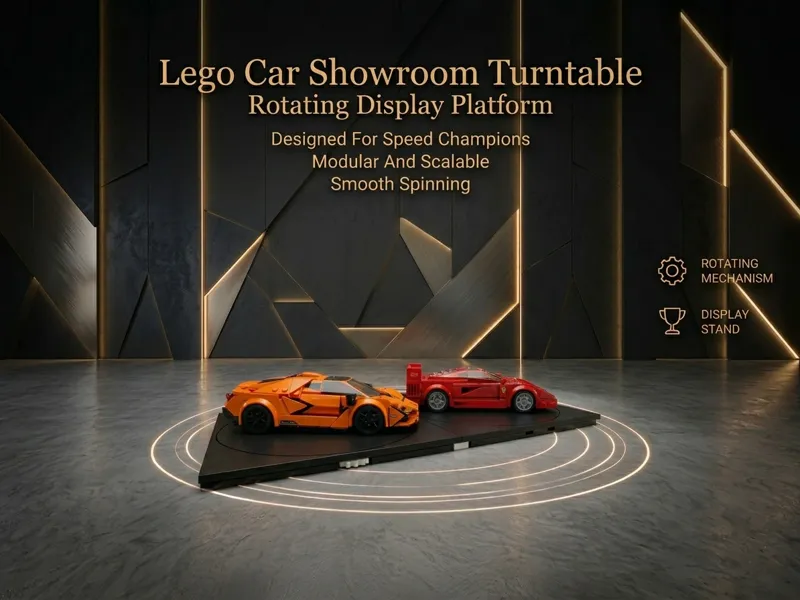 Speed Champions Car Showroom Turntable