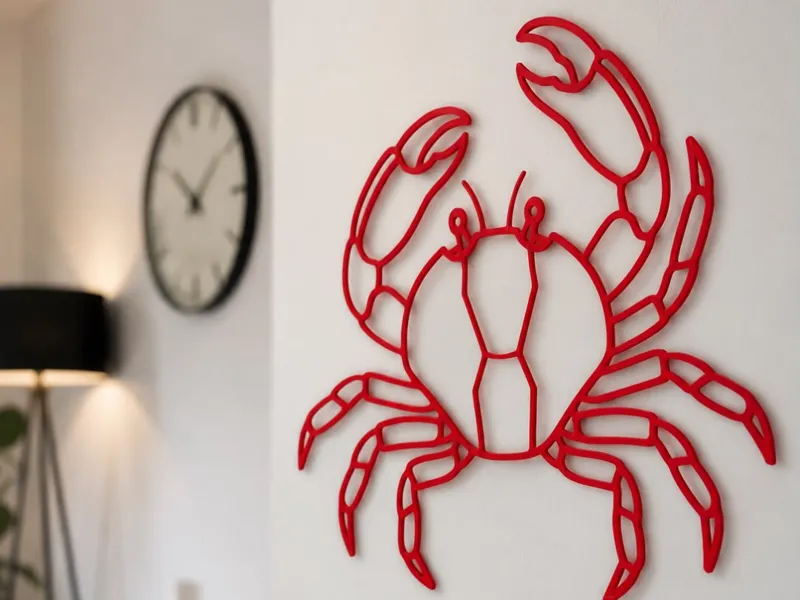 Granchio Wall Art, Decorazione da parete marina