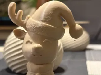 Das kleine Weihnachts-Rentier mit Mütze
