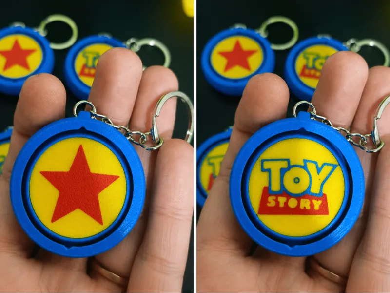 Chaveiro Giratório Toy Story & Pixar – Multicor