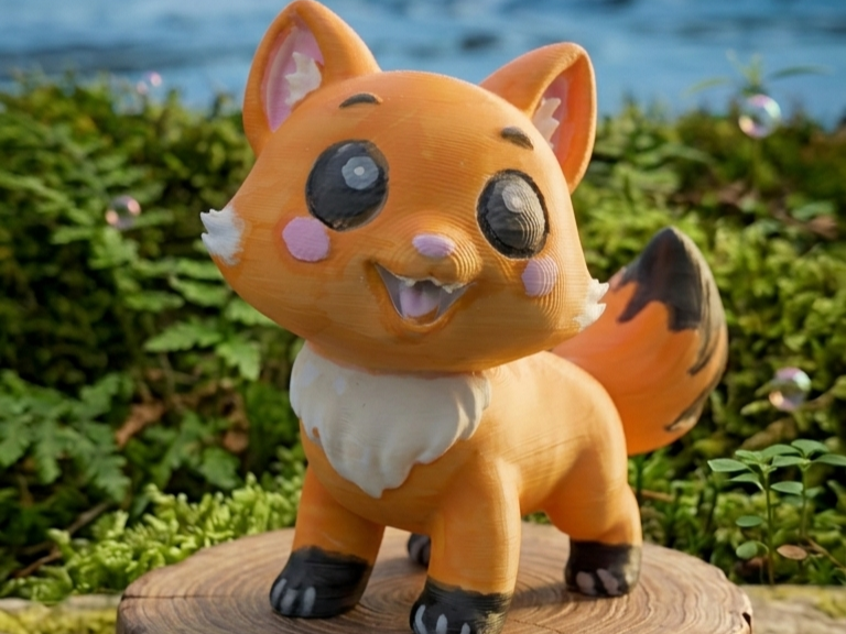 Balloon Fox / Arctic Fox Aurora Drift