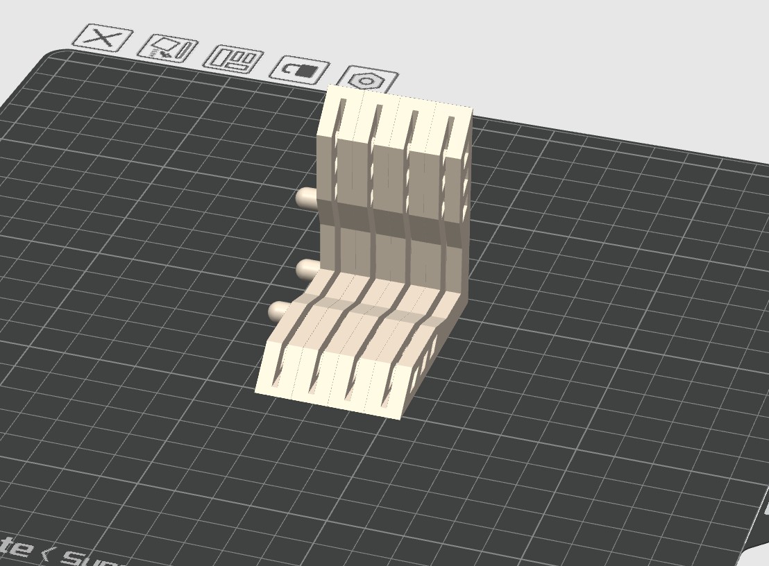 Miniatura 2 do modelo 3D PEI板洞洞板架
