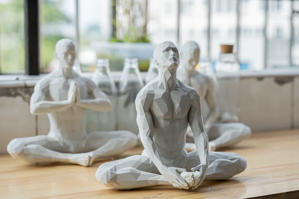 The Meditating Man Series 001 - Free 3D Print Model - MakerWorld