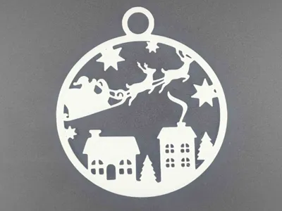 Santa's Sleigh Ornament