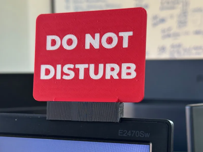 Office Status Flag - DO NOT DISTURB - Click Hinge
