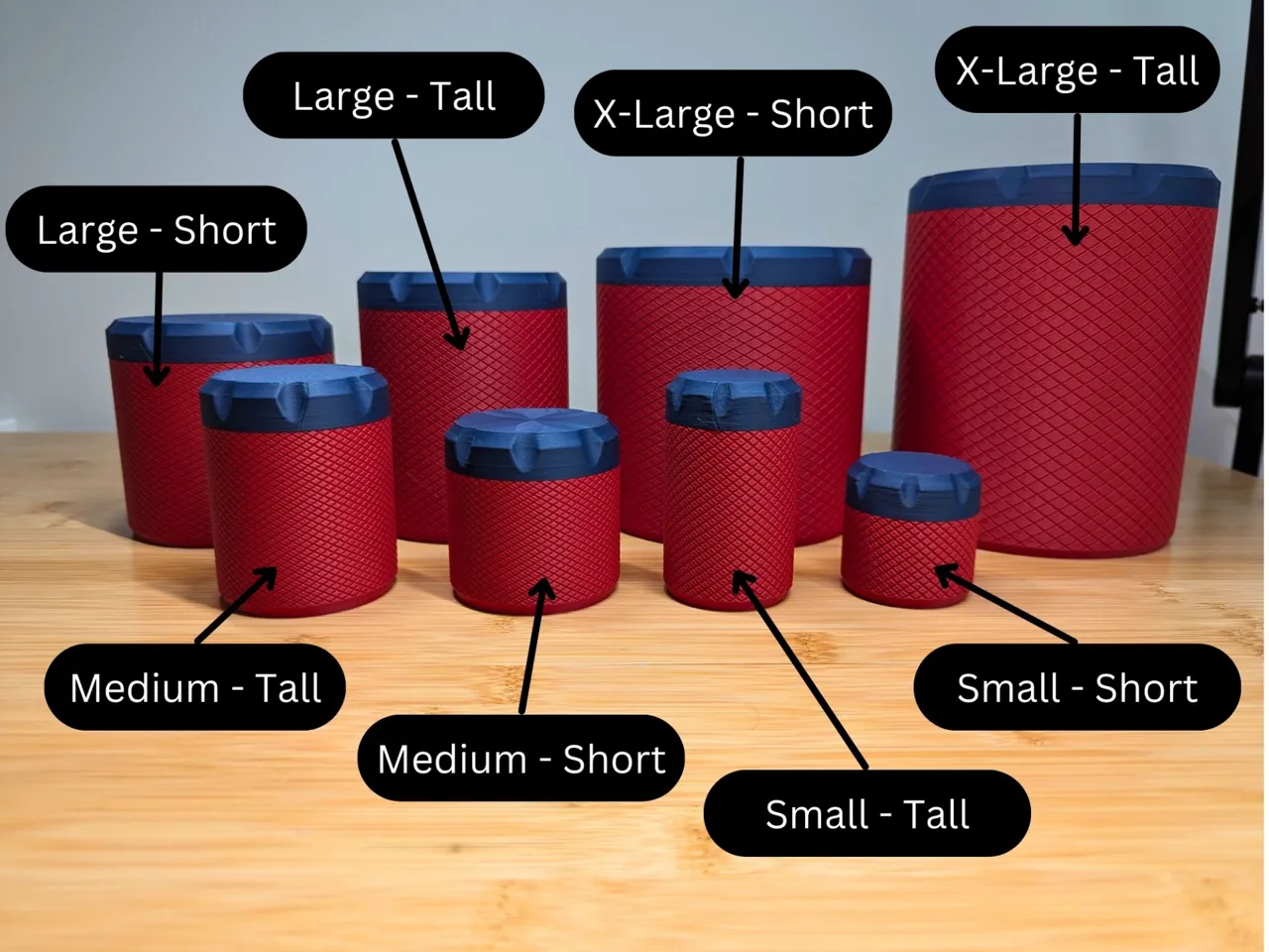 Twist & Lock Containers V2|8 Dimensions view 2