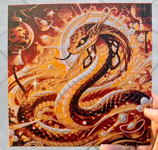 Lunar New Year Snake Illustration