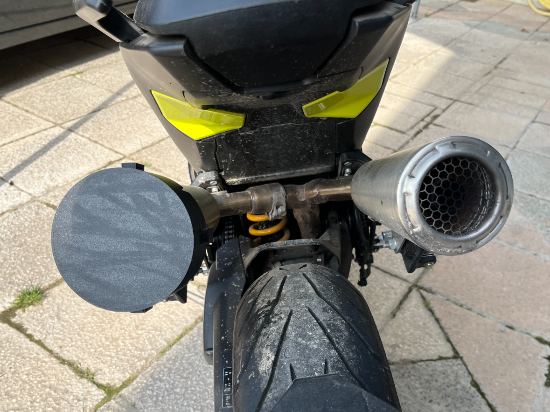 copriscarico moto per lavaggio