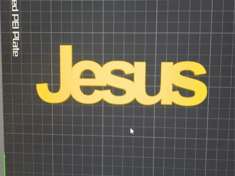 letreiro Jesus