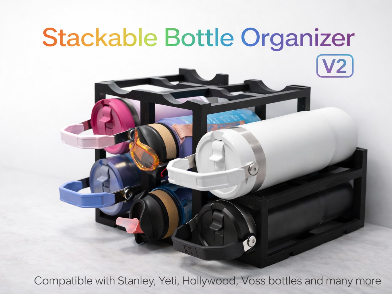Stackable Bottle organizer V2
