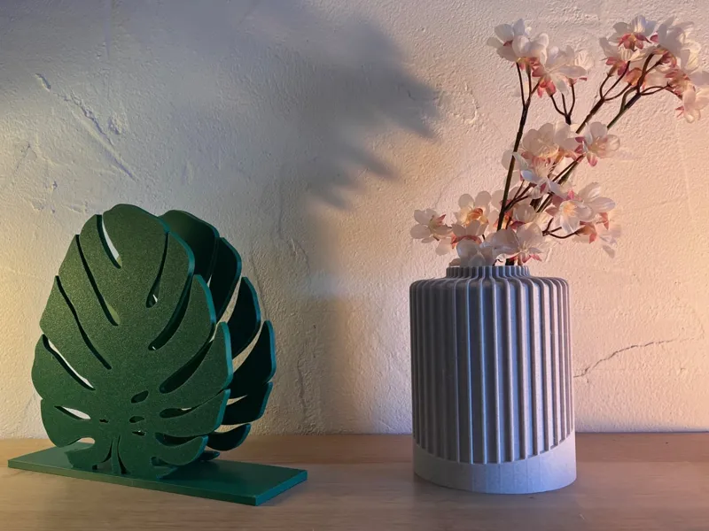 palm leaf napkin holder, porte serviette feuille