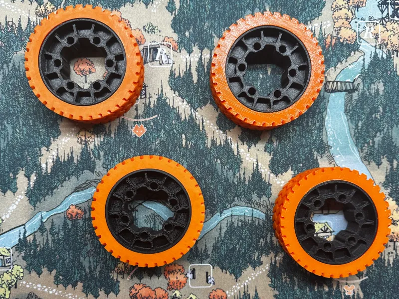 FRC Rev MAXSwerve Tire and Hub (TPU)