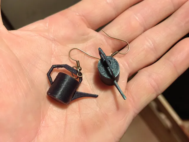 Tiny Watering Can Earrings