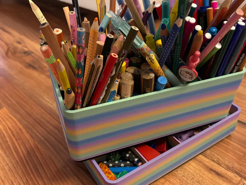 stapelbarer Stifthalter Schreibtisch-Organizer
