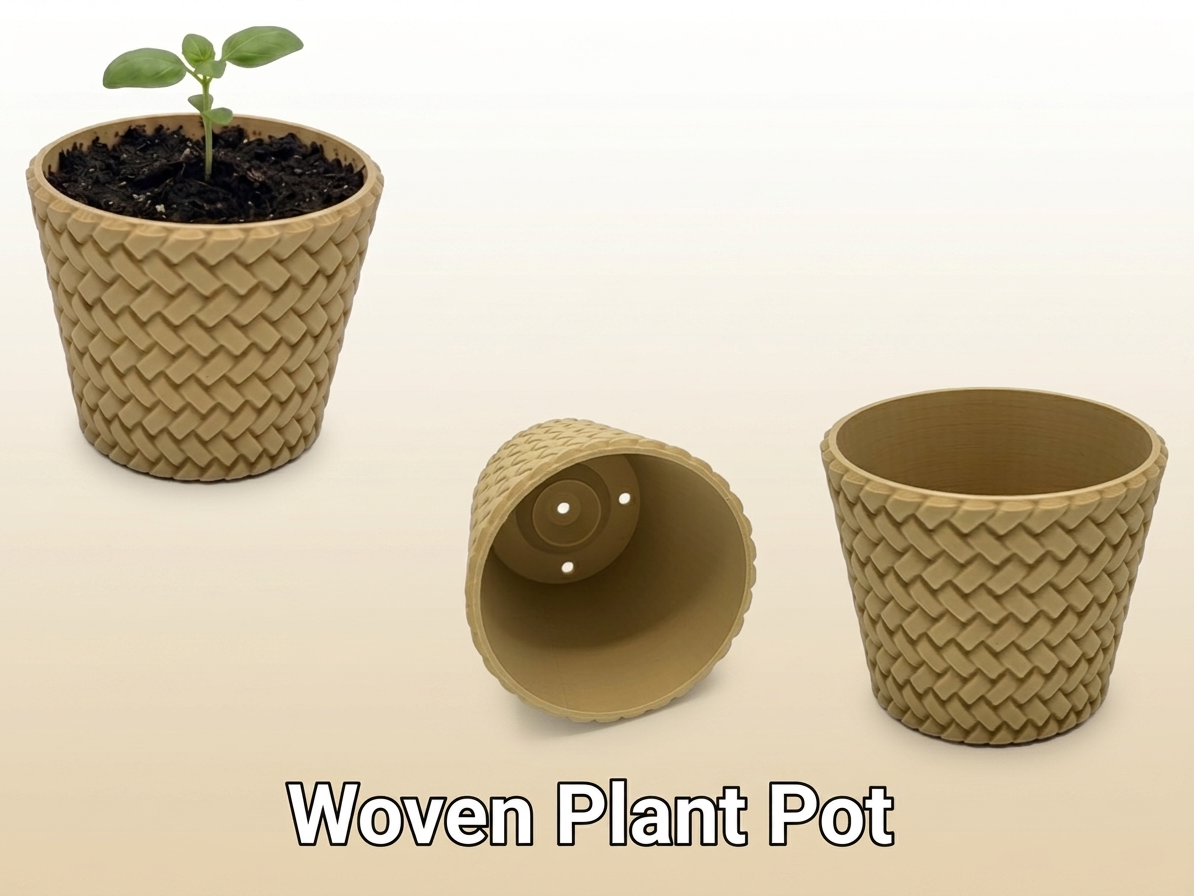 Woven Plant Pot / Seedling Starter