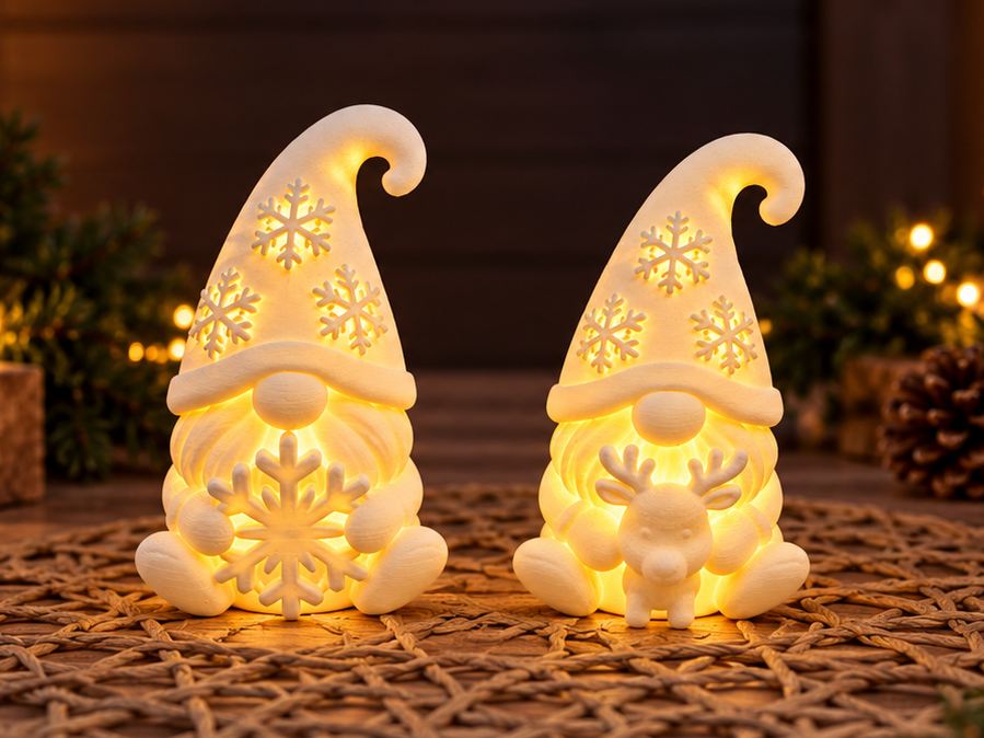 Magische Weihnachtswichtel – Winterzauber mit LED - 1