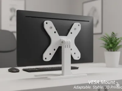 Desk Vesa Support - Tested on a 10 Inch Monitor