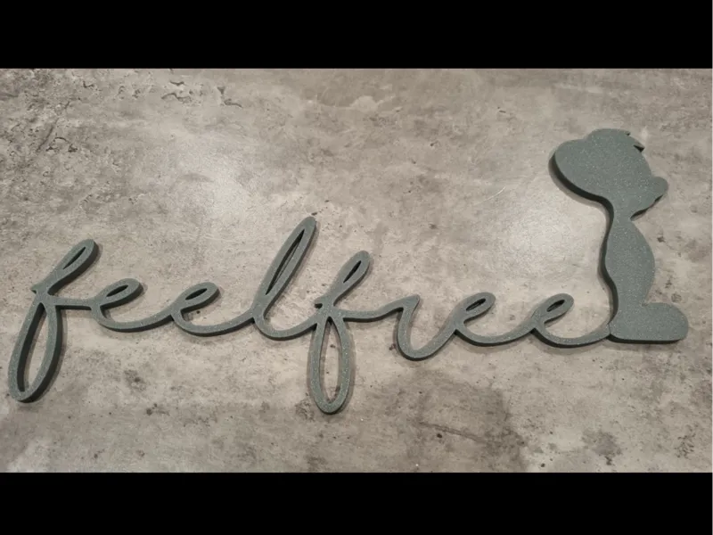 Europapark "Feel free"-Schriftzug – Wanddeko