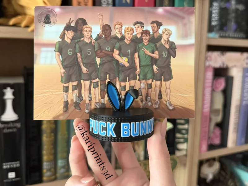 Ice Hockey Puck Card Holder | "Puck Bunny"