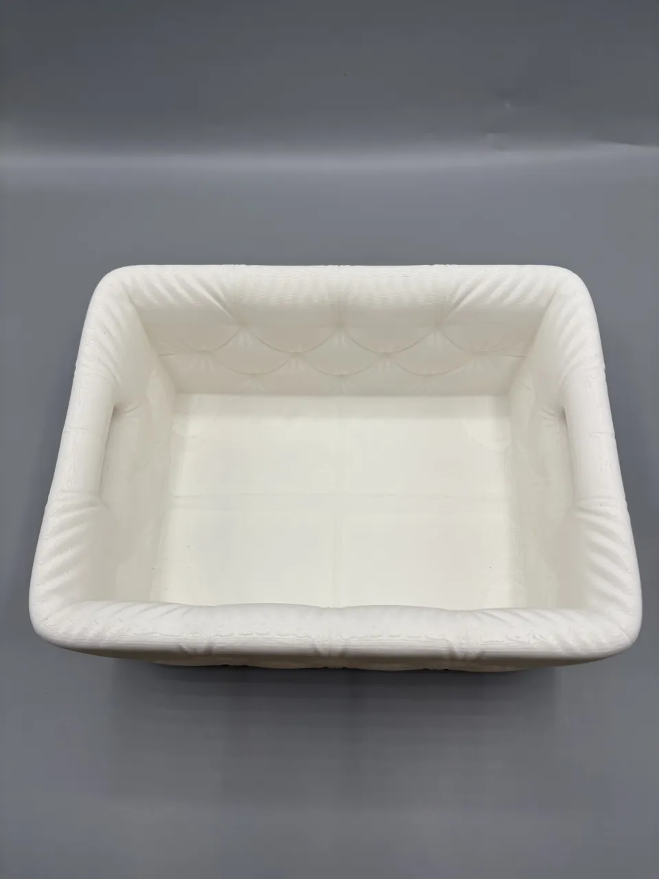 Modern Tufted Bathroom Basket Quilted Organizer view 4