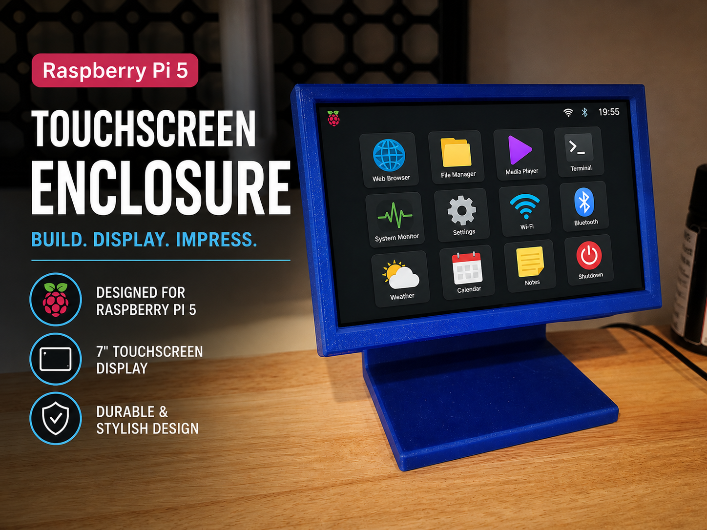 RPi-5 Touch Console Enclosure