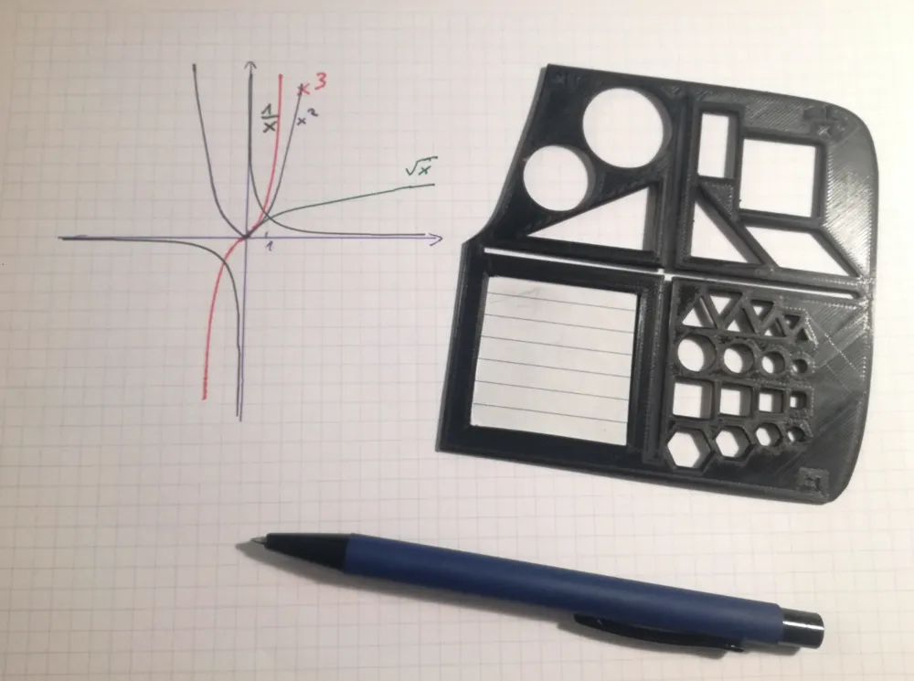 Noded Ruller trigonometrical ruller for functions - Free 3D Print Model - MakerWorld