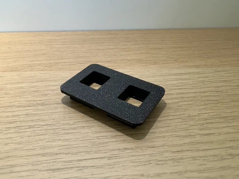 Keystone Slot plate (panel) – flush Desk mounting